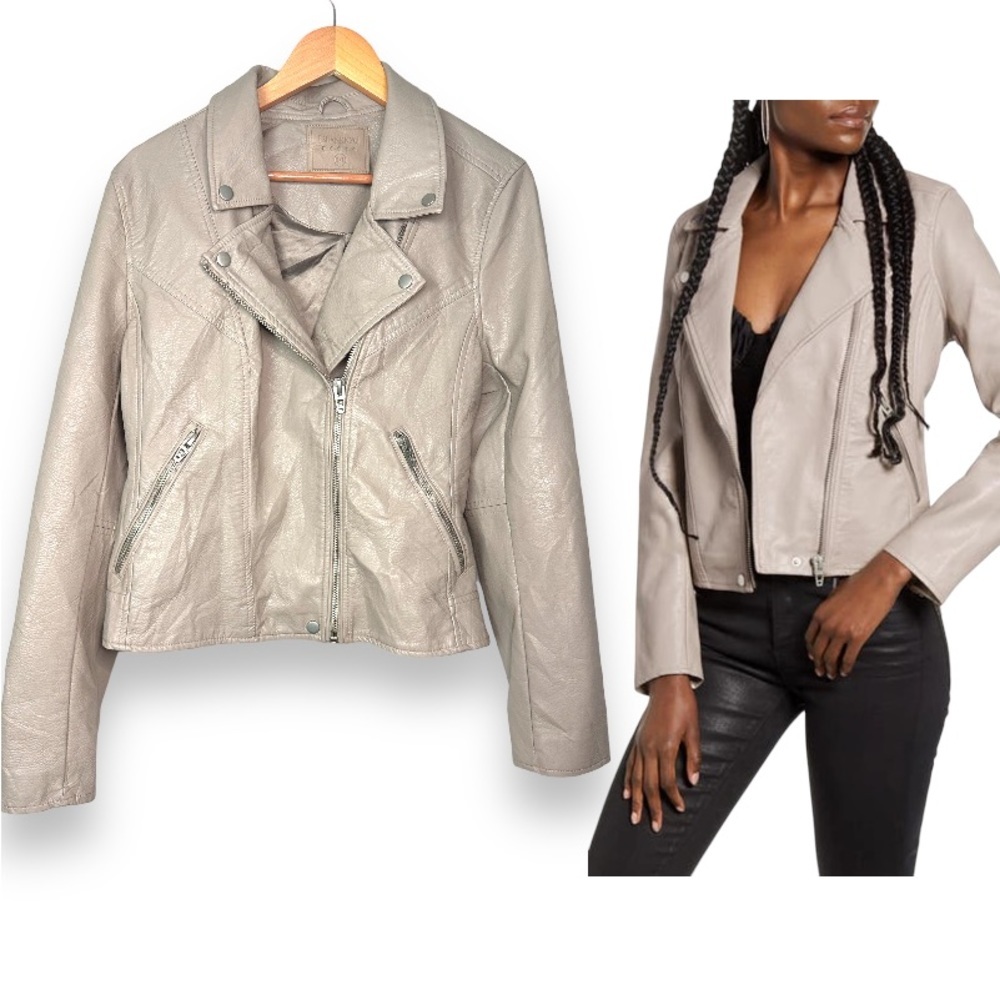 ANTHROPOLOGIE | BLANKNYC | 2X XXL | Life Changer Vegan Leather Zip Moto Jacket